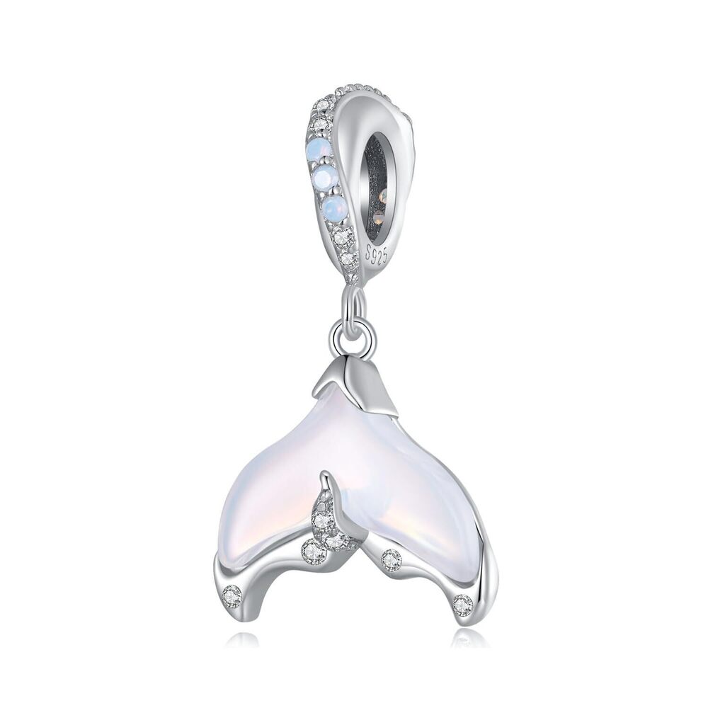 6343 925 Sterling Silver Charms for Bracelet and Charm Necklaces, Mermaid